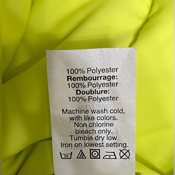 J. Crew Neon Lime Green-Yellow Puffer Vest Size XXS - Picture 9 of 9